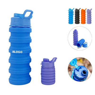 17Oz Silicone Sport Water Bottle