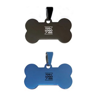 Bone-Shaped Pet Tag Made Of Stainless Steel