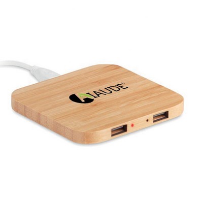 Square Wooden Wireless Charger