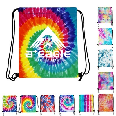 Custom Tie-Dye Drawstring Bag