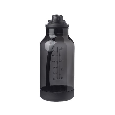 Sports Water Bottle with Straw & Capacity Marking, 64 oz.