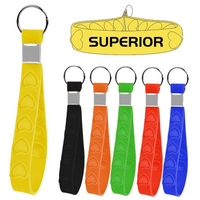 Silicone Push Pop Keychain