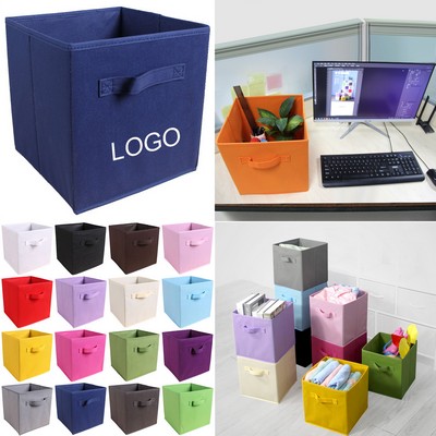 Foldable Non Woven Storage Cube Basket Box