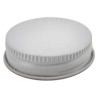 38mm White Metal Screw-On Lids