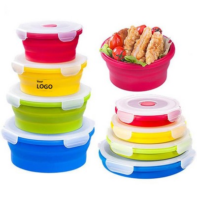 4-Piece Collapsible Silicone Food Storage Containers