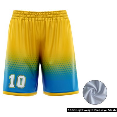 Unisex and Kids' Sublimation Short-Length Basketball Shorts - Multiple Fabric Options