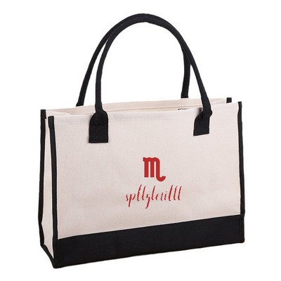 Large Cotton Canvas Tote Bag