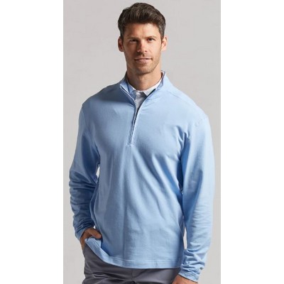 Bermuda Sands® Men's "Malcolm" French Terry Quarter Zip Pullover Jacket