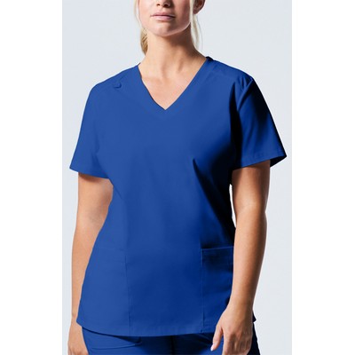 Landau Proflex Womens 3 Pocket V Neck Scrub Shirt