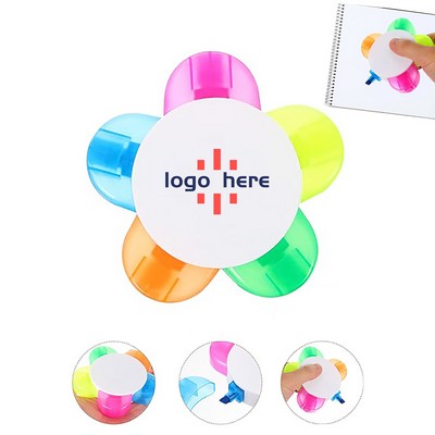 Flower Shape Watercolor Highlighter Pens