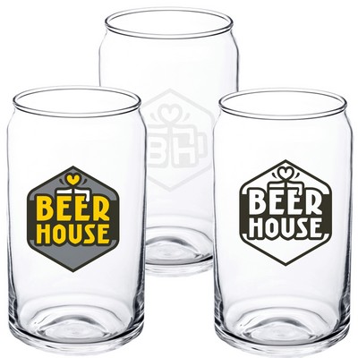 Beer PINT GLASS CAN 16