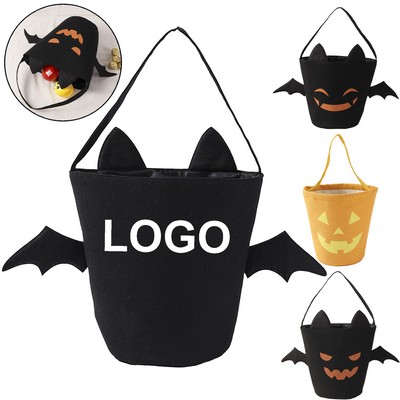 Collapsible Halloween Candy Tote Canvas Bag