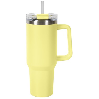 40oz Lemon Drop Mug with Dual Sip-N-Straw Lid