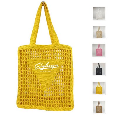 One Shoulder Shopping Knitting Tote Bag