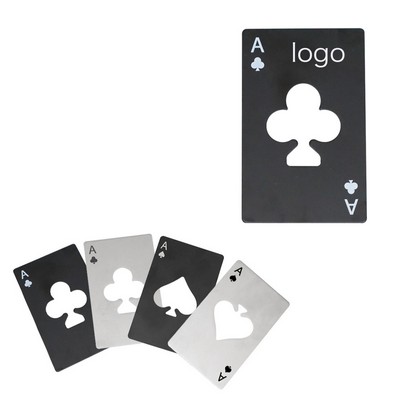 Poker Card Bottle Openers