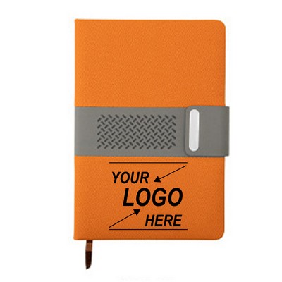 A5 Business PU Leather Splicing Notebook