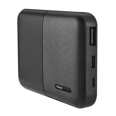 7200mAh Power Bank with Lightning Input - Black (Case of 48)