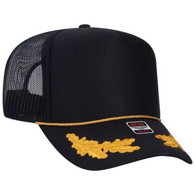 Otto Gold Oak Life High Crown Trucker Cap w/Mesh Back