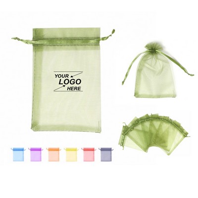 Sheer Drawstring Gift Bags