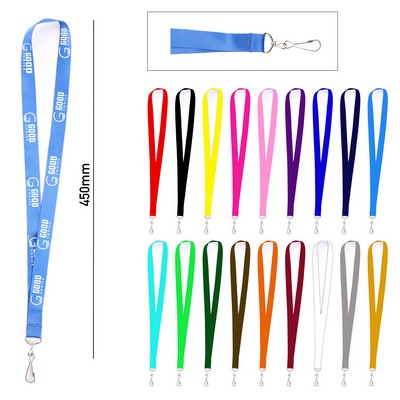 3/4'' Full Color Lanyard w/Metal J Hook