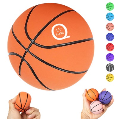 6Cm Mini-Rubber Basketball Stress Reliever