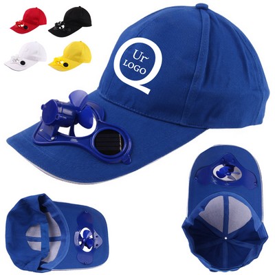 Solar Power Fan Baseball Cap