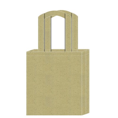 Full Gusset Tote bag 14"X16"X4" -100% Natural Cotton Canvas -Self fabric Handles