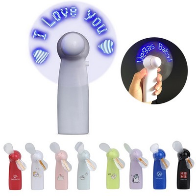 LED Message Mini Fan