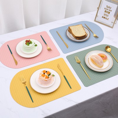 Customized PU Toast-shaped Insulated Placemat