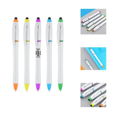 2-in-1 Stylus and Highlighter Pen