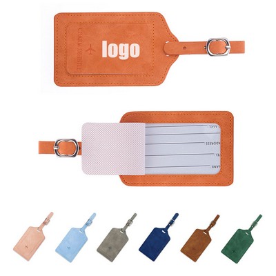 PU Leather Luggage Tag