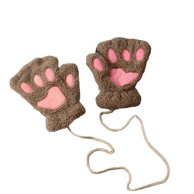 Cat Paw Fingerless Gloves