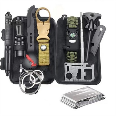 12 in 1 Professional Defense Emergency Survival Tool Kit