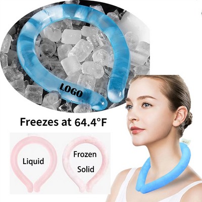 Eco-friendly Wearable Neck Cooling Tube Freeze at 64.4°F