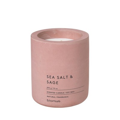 Blomus Fragra - Large Candle In Concrete Container - Sea Salt Sage