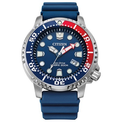 Citizen Watch Men's Promaster Eco-Drive Dive Watch, Blue Polyurethane Strap w/Blue Dial