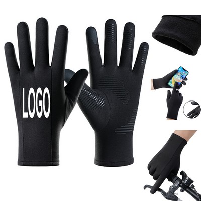 Outdoor Velvet Lined Warm Gloves