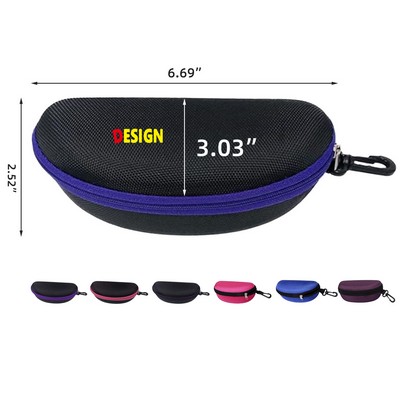 Sunglasses Case Men Women Portable Travel Zipper Eyeglasses Case