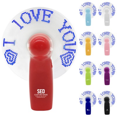 Portable Flash LED Fan