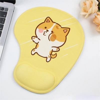 Mouse Pad With Gel Wrist Rest