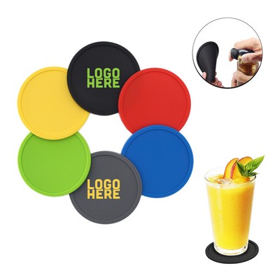 Round Silicone Coasters