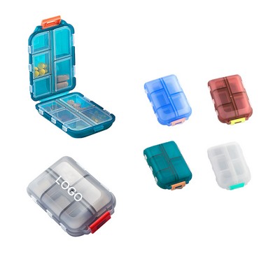 10 Compartments Travel Portable Folding Pill Box