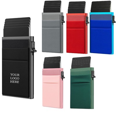 RFID-Blocking Aluminum Wallet Credit Cards Holder