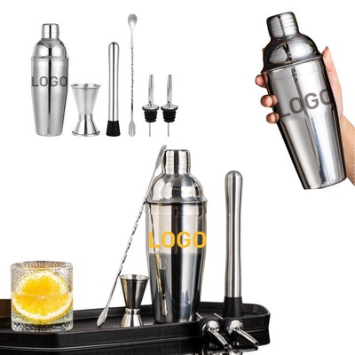 6-Piece Stainless Steel Cocktail Shaker Set