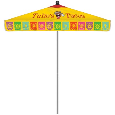 7.5' Heavy Duty Square Umbrella with Valance Kit