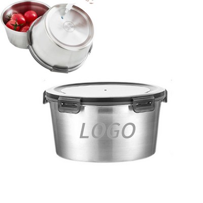 37 Oz 316 Stainless Steel Round Food Storage Container