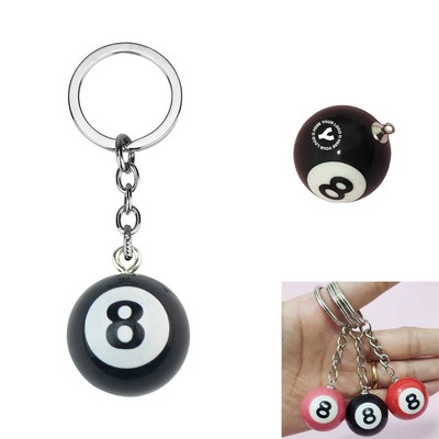 Billiard Ball 8-Ball Key Chain