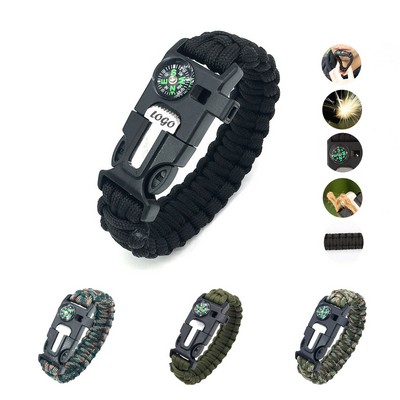 5-In-1 Abs Plastic Survival Bracelet