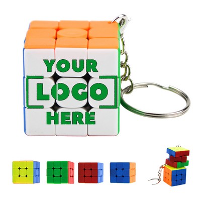 Mini 3 X 3 Cube Keychain