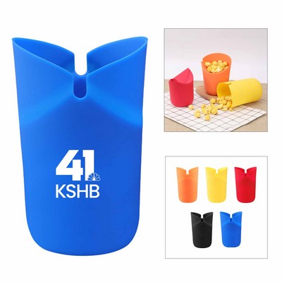 Foldable Silicone Popcorn Bucket